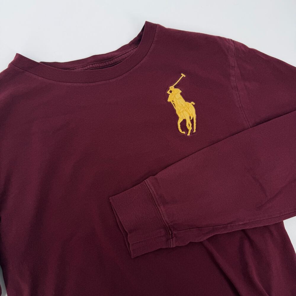 Polo Ralph Lauren Big Pony Number 3 Long Sleeve Cotton T-Shirt Boys XL 18-20